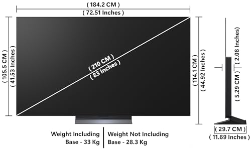 Image of LG 210 cm (83 Inches) OLED evo C5 Series 4K Ultra HD (3840 x 2160) Smart webOS OLED TV OLED83C56LA