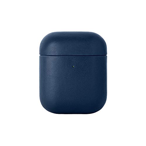 Native Union Leather Case For Airpods – Handcrafted Fully-Wrapped Genuine Italian Leather Case – Support Wireless Chargers – Compatible With Airpods Gen 1 & Gen 2 (Navy) #TOP22