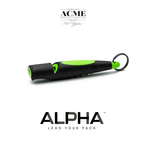 ACME Hundepfeife No. 210,5 (Update 2023) | Alpha | Verbesserte Version | Ideal für den Rückruf | Große Reichweite | Neuer Griff | Frequenzstandardisiert (Black/dg Green)