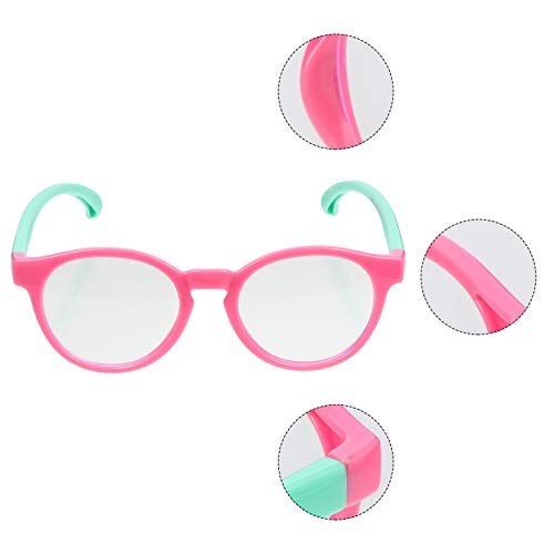 EXCEART Óculos de Bloqueio de Luz Azul Infantil Óculos de Silicone Quadrados Com Moldura Anti Reflex