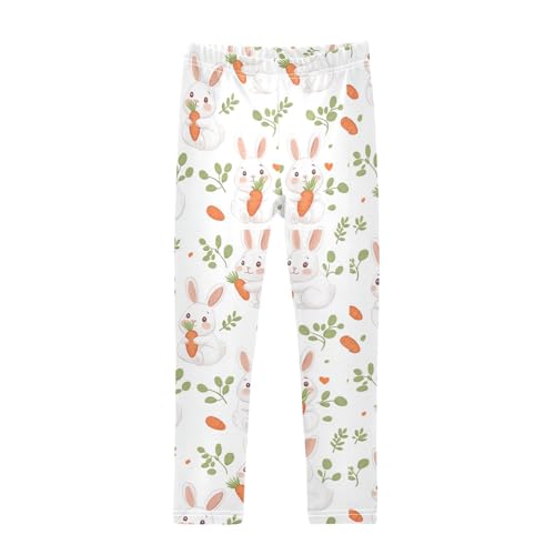 Girls Leggings Cute Rabbit Hold Carrot Toddler Girls Clothes Leggings for Girls Toddler Girls Leggings 3-4T