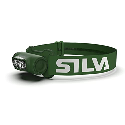 Silva Head Torch Battery Powered - Explore 4 - LED Headlight 400 Lumen - 3 Brightness Levels & 3 LED Colours - Waterproof and Powerful Head Torch with Battery Indicator