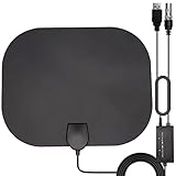 【CALIDAD DE IMAGEN Y SONIDO HD】——antena tv exterior utiliza un nuevo amplificador de señal con un chip inteligente incorporado que filtra las posibles interferencias de las señales de telefonía móvil y FM en la zona, soportando los modos 720p, 1080i, 1080p HD para obtener imágenes y audio más claros y estables, ofreciendo una experiencia visual renovada.