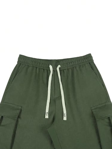 Image of Lymio Cargo for Men || Cotton Cargo Pant || Drawstring Waist Pant (Also Available in Plus Sizes) (137-140)