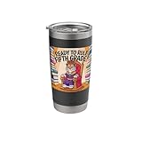 Ready to Rule Fifth Grade Cartoon Tiger School Stainless Steel Insulated Tumbler