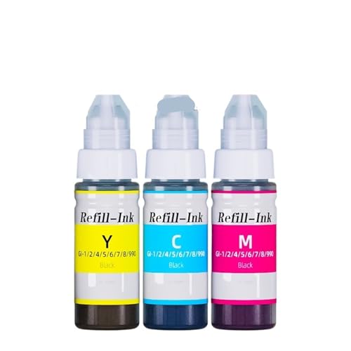 Cartouche d'encre Couleur 890 pour imprimante G3800 G2810 G1810 G2800 70ml