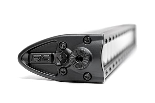 Rough Country 30-Inch Black Series LED Light Bar - 150W Single Row, 12,000 Lumens Spot Beam, CREE LEDs, Waterproof Off-Road Light