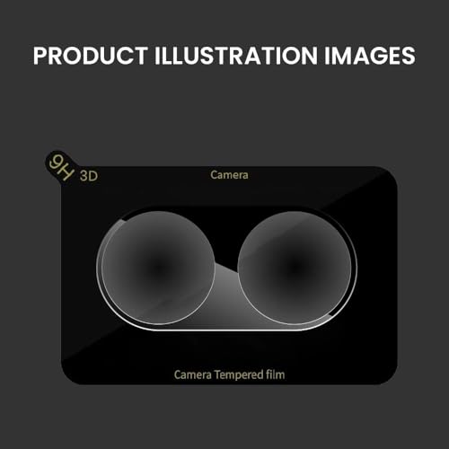 Image of FIRST MART Black Camera Lens Protector for Poco X8 Pro Max | 9H Tempered Glass, HD Clear, Scratch Resistant, Anti-Fingerprint, Case-Friendly | Pack of 1