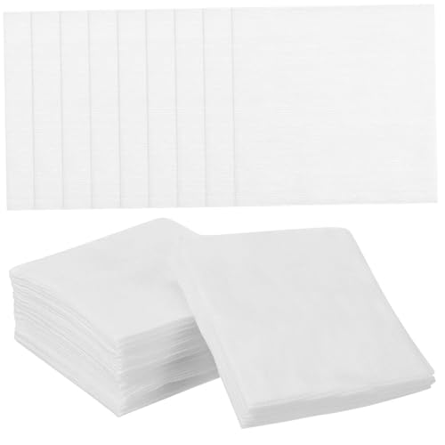 HAMPPLIES Almohadillas Desechables No Tejidas 100 Piezas 10x10 Cm para Limpieza Facial Suave y Cuidado de Piel Sensible en Rutina Diaria