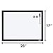 Quartet Magnetic Whiteboard, 17 x 23 inches White Board, Dry Erase Board, Black Frame (MWDW1723M-BK)