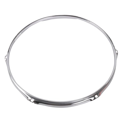 Yibuy Zinc Alloy Snare Drum Hoop Rim Ring for Decoration 6 Lug 14 Inch Upper Circle