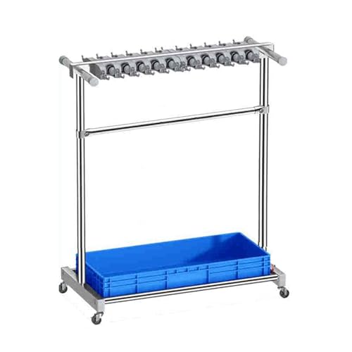 Support à balais et serpillères en acier inoxydable idéal pour organiser le jardin et l'école