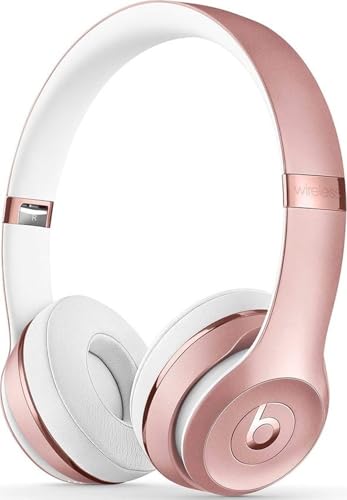 Beats Solo3 Wireless On-Ear Headphones - Apple W1 Headphone Chip, Class 1 Bluetooth, 40 Hours of Listening Time, Built-in Microphone - Rose Gold