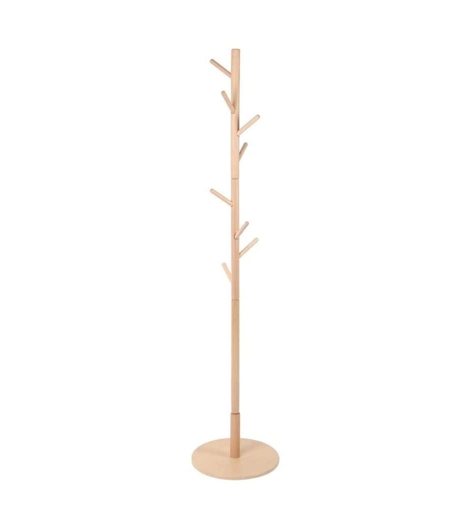 CVdrtyED Racks Free Standing Coat Stand Wooden Rack Clothes Tree With Round Base For Entryway Hall Decoration For Bedroom Hallway Organiser
