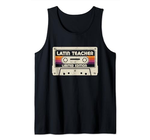 Título de trabajo de profesor latino, carrera vintage Camiseta sin Mangas
