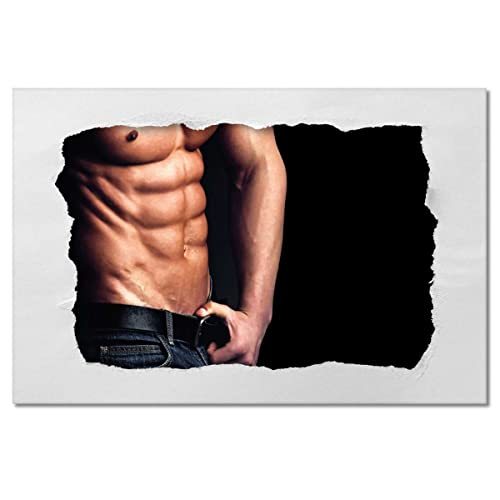 Tableau imprimé sur toile musculation déco murale 120x80 - 2
