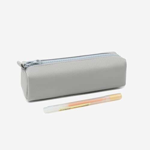 Image of Pencil Case Lightweight and Durable Ideal Pencil Pouch for School and Office Supplies (Light Gray,Oxford)