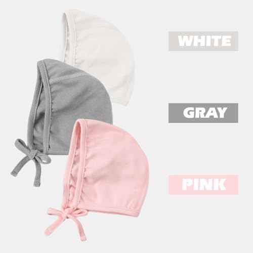 Image of JANGANNSA Newborn Baby Hospital Hat Infant Set Head Cap Lovely Ears Belt Beanie 0-8Months