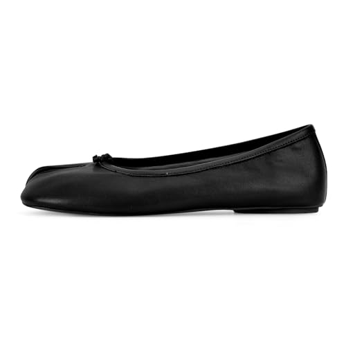 Image of Tabi Shoes Women Split Toe Shoes Wide Width Ballet Flats Comfort Casual Work Shoes for Women Office