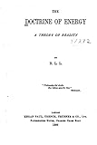 The Doctrine of Energy. A Theory of Reality