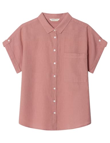 Chemise rose Springfield pour femme vêtement d'été fluide taille 36