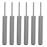 Cabilock 6 Stück Schwarzer Dämpfer Einfache Selbstgemacht Installation für Mülltonnen mit Soft Close Kunststoffmaterial 7,3 X 0,7 X 0,7cm für Küche und Abfallbehälter