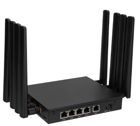 5G mmWave OpenWrt Sim Router - Dual Band WiFi 6-5X Carrier Aggregation - MU-MIMO - Quectel RM530N-GL Modem - Compatible with AT&T-T-Mobile-Verizon