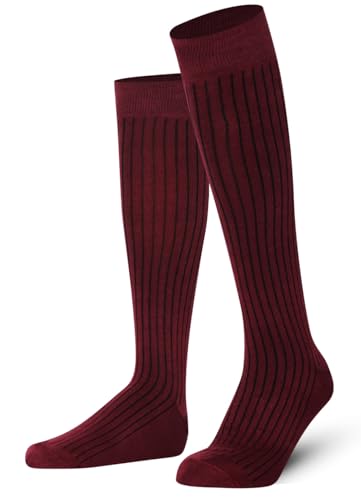 Image of Mysocks Knee High Socks for Women Men Combed Cotton Seamless Toe Tall Long High Socks