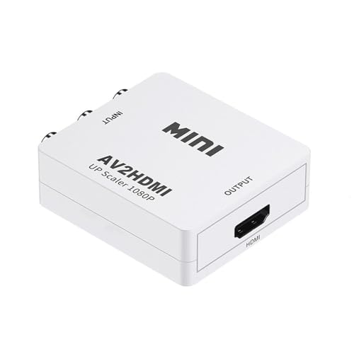 GR Deals RCA to HDMI Converter, AV to HDMI Video Audio Converter Adapter Compatible with VHS VCR Camera DVD, Support PAL/NTSC with USB Power Cable (B0DFWK2LP1) Amazon Price History, Amazon Price Tracker