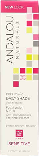 Andalou Naturals Facial Lotion - 1000 Roses - Daily Shade SPF 18-2.7 oz Pack of 1