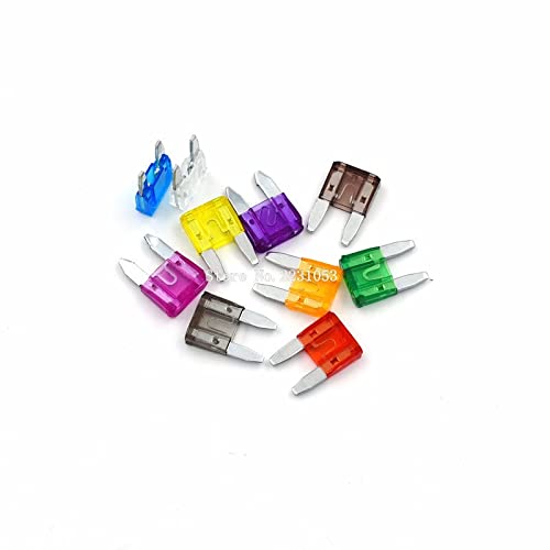 Fusibles Kit de fusibles pequeños 100PCS Auto Automotriz Coche Barco Camión Hoja Caja de fusibles Conjunto Surtido, 2A 3A 5A 7.5A 10A 15A 20A 25A 30A 35A