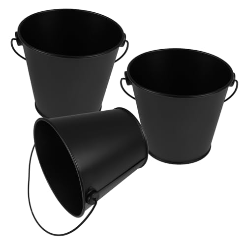 Happyyami Outdoor Grill Bucket Barbecue Grease Bucket Tinplate Grill Drip Barrel for and Grease Collection