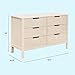 Carter's by Colby 6-Drawer Baby Dresser for Bedroom - Kids Dresser for Boys & Girls - Double Chest of Drawers for Nursery - Versatile Wooden Dresser for Living Room & Hallway - Washed Natural
