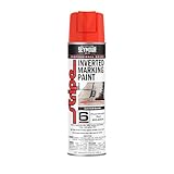 20-654 Seymour Stripe 6-Series Inverted Ground Marking Paint, Fluorescent Red net 17oz. (Pack of 1)