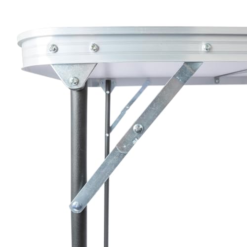 Harbour Housewares Folding Table - 80cm x 60cm - Black - Small Metal Trestle Tables Foldable Portable Side Table for Indoor, Outdoor, Garden, BBQ, Pinic, Dining, Camping - Image 6