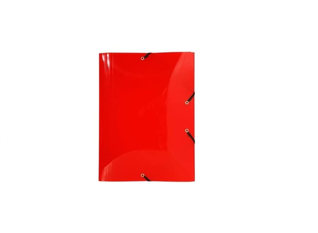 Exacompta 10 Chemises à Élastiques Crystal 3 Rabats A3 Assorties