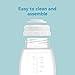 Gotocut Breast Milk Collection and Storage Bottles, 6oz/180ml, Compatible with Spectra S1 S2 9 Plus, Motif Luna, and Most Wide-Mouth Flanges, Work with Spectra Bottles for Pumping, 4 Pack
