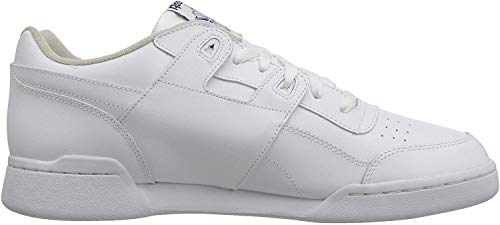 Reebok Workout Plus, Sneakers basses garçon, Blanc (White/Royal), 38.5 EU