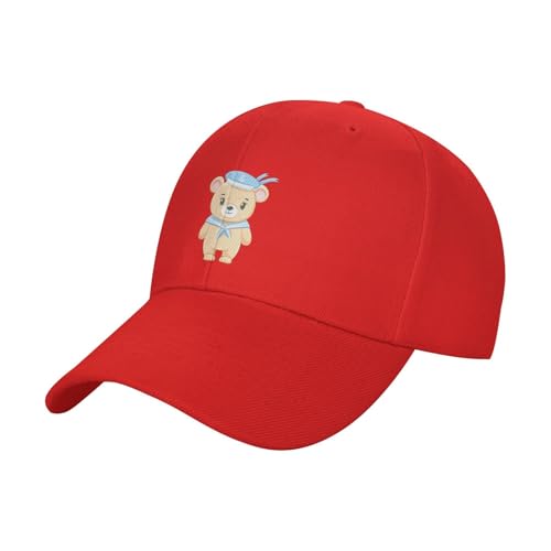 NIENIE Cute Little Bear Sailor Baseball Cap for Women Men