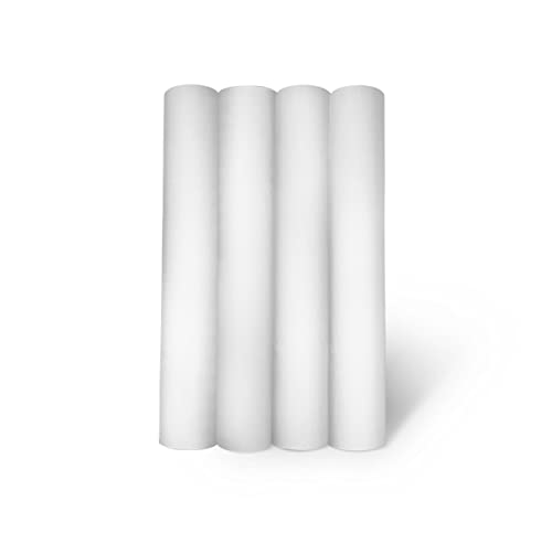 4 Rollos Papel Camilla Crepado Blanco 59 cm x 70 metros | Papel Camilla Masaje Textura Lisa