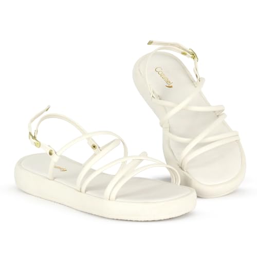 Papete Comfort Original Cozumel Transpassada Fivela Ajustável - Envio Imediato Oferta (Off White, BR