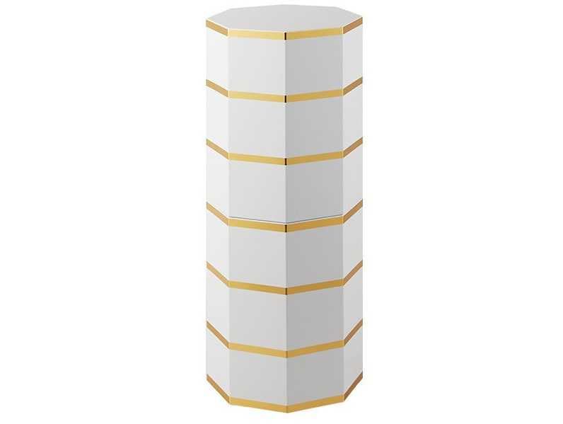 Zapatero redondo moderno de torre vertical con 6 niveles para hogar