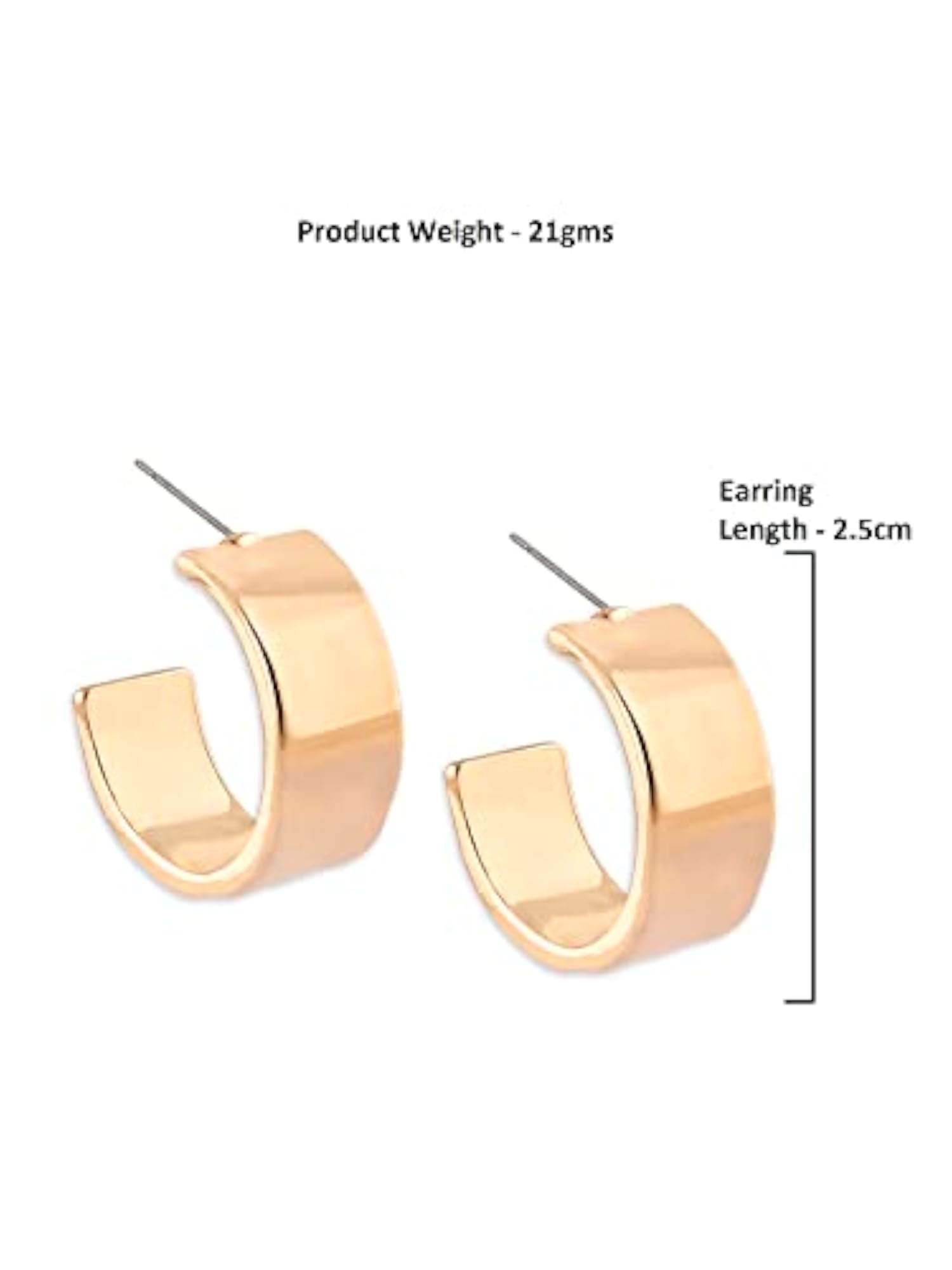 Contemporary & Stylish Semi Hoop Earring For Women