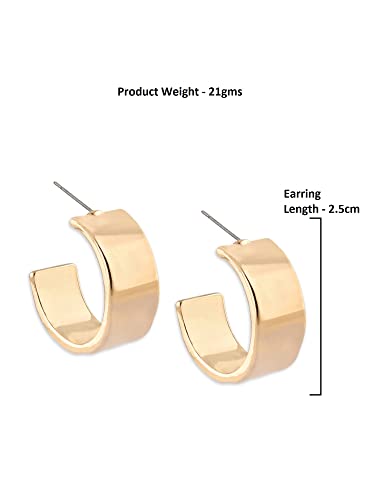 Contemporary & Stylish Semi Hoop Earring For Women