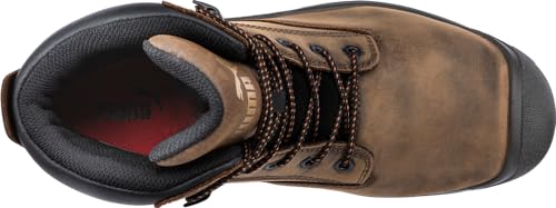 PUMA Men's Granite 6" Metatarsal Guard Composite Toe Fashion Boot, Brown, 8.53