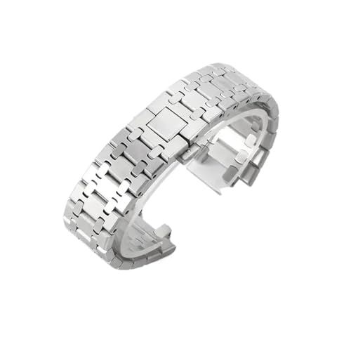 Bracelet de montre acier inoxydable argenté 26mm pour AP Royal Oak