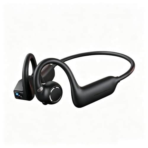 E12 Bone Conduction Headphones with Camera, Open-Ear, Comfort Fit, Hi-Fi