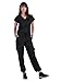 KOI Planet Kailani Women's 1-Pocket Eco-Friendly Scrub Top Black XX-Large
