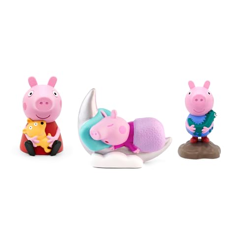 ToniesPeppa Pig Charakterpaket mit Wutz, George & Bedtime Stories, Audio Story und Songs für Kinder zur Verwendung mit Toniebox Music Player (separat erhältlich), Blau