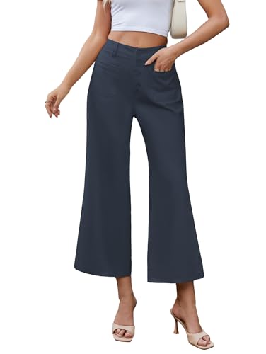 slim fit dress slacks High-Waisted Ponte Wide-Leg Shapewear main image 1